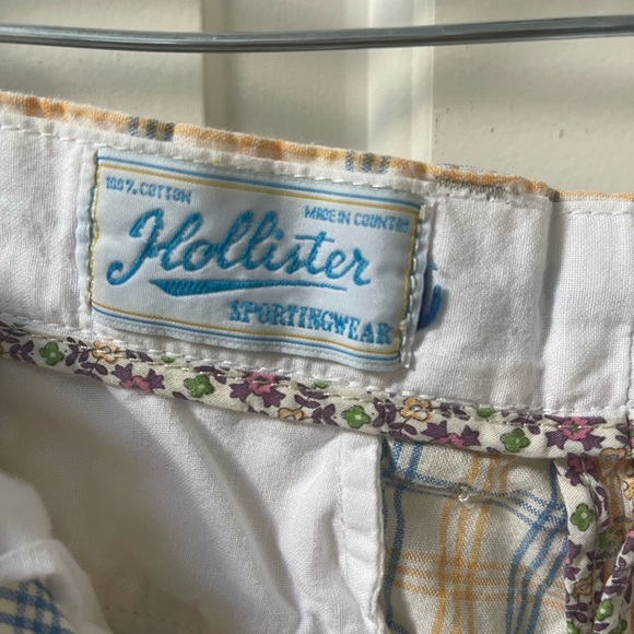 Hollister Sportingwear Cotton Plaid Men's Shorts - Picture 6 of 8